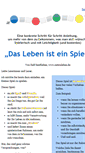 Mobile Screenshot of leben-ist-ein-spiel.de