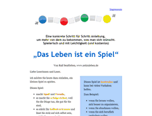 Tablet Screenshot of leben-ist-ein-spiel.de